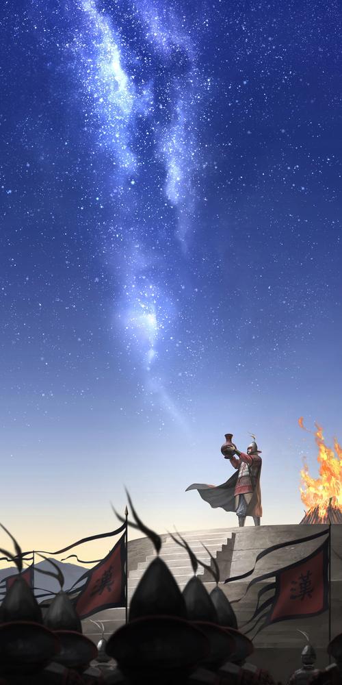 封狼居胥插画图片壁纸